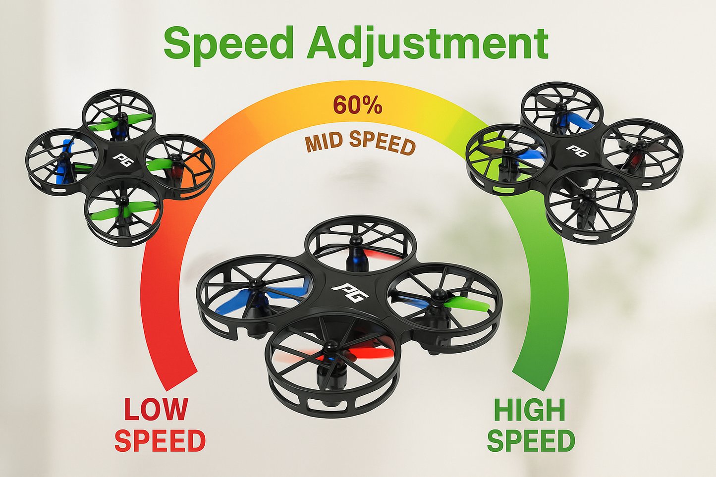 Mini Drone Dwi Dowellin 4.5" | Vuelo Fácil + Acrobacias