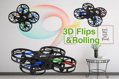 Mini Drone Dwi Dowellin 4.5" | Vuelo Fácil + Acrobacias